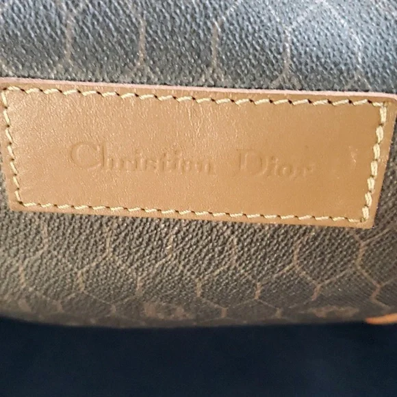 VINTAGE CHRISTIAN DIOR TRAVEL BAG HONEYCOMB - Picture 3 of 13